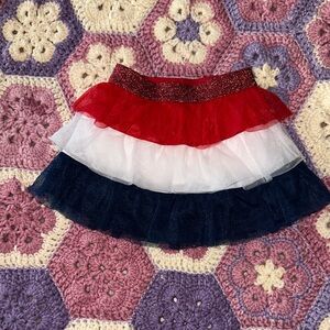 Celebrate It Red and White Kids Skort - Patriotic 18M